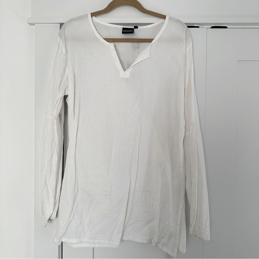 NWT! Madison Mathews Long Sleeve Tunic